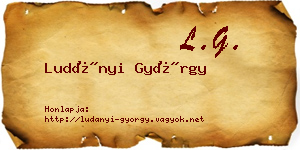 Ludányi György névjegykártya